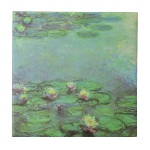 Azulejo De Cerâmica Ninféias por Claude Monet, Impressionismo Antigo