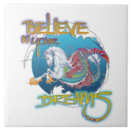 Azulejo De Cerâmica Ninho 2017 do vison Hippicorn 6" palavras do