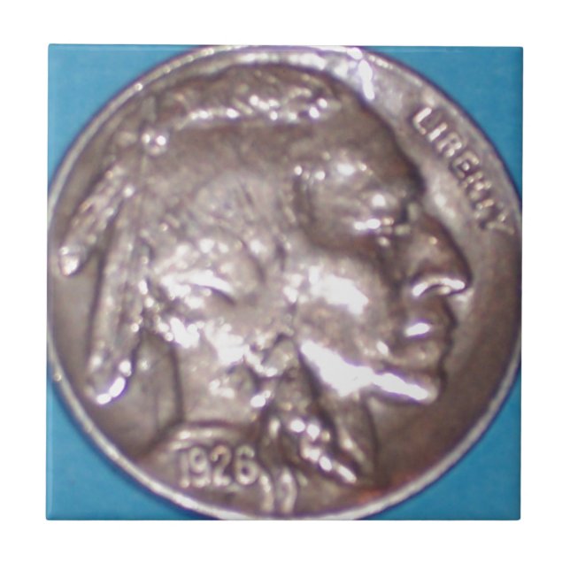 Azulejo De Cerâmica Níquel do búfalo (Frente)