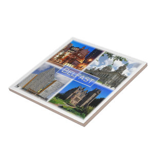 Azulejo De Cerâmica NIR003 BELFAST, Irlanda do Norte,