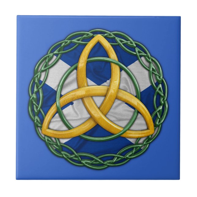 Azulejo De Cerâmica Nó Celtico da Trindade (Frente)
