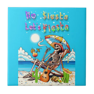 Azulejo De Cerâmica No Siesta Vamos Fiesta