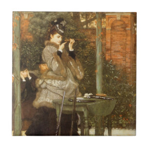 Azulejo De Cerâmica No Tiro ao Alvo por James Tissot, Arte Antiga