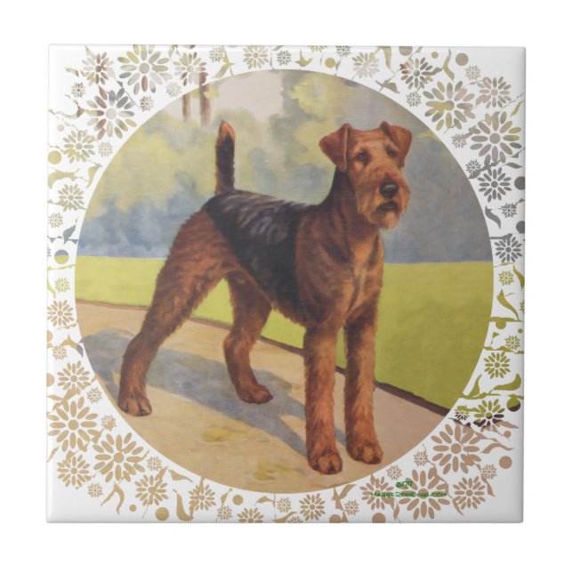 Azulejo De Cerâmica No Verde (Frente)