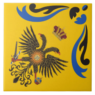 Azulejo De Cerâmica Nobile Contrada dell'Aquila Palio di Siena (Águia