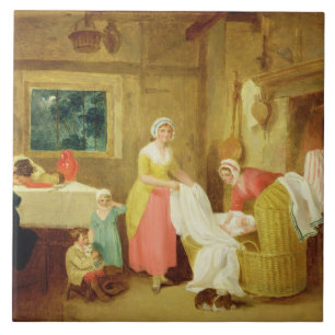 Azulejo De Cerâmica Noite, 1799 (óleo em canvas) (veja 127218-220)