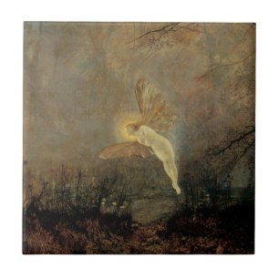 Azulejo De Cerâmica Noite de Midsummer por Grimshaw, Arte Vitoriana An