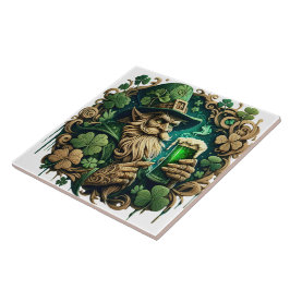 Azulejo De Cerâmica Noite Encantada de Brinde Ale A Leprechauns