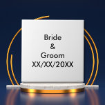 Azulejo De Cerâmica Noiva e grupo personalizados com data<br><div class="desc">Noiva personalizada e noiva com azulejo cerâmico datal. Personalize esta modelo com sua foto e texto. Edite-o para fazer mais alterações.</div>