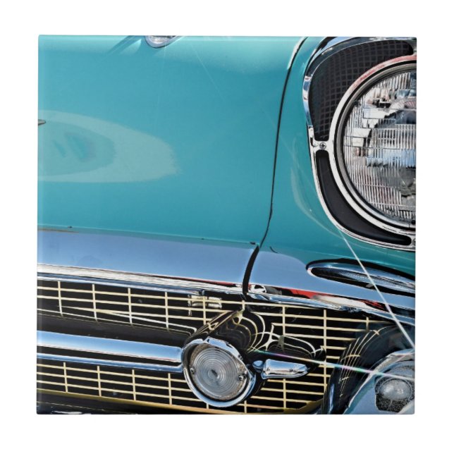 Azulejo De Cerâmica Nómada 1957 de Chevy (Frente)