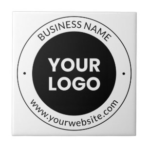 Azulejo De Cerâmica Nome da Empresa & Site ou Slogan, Obrigado Etc.