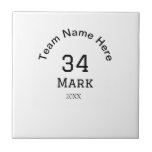 Azulejo De Cerâmica nome da equipe adicionar nome do jogador data espo<br><div class="desc">design</div>