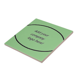 Azulejo De Cerâmica Nome de marca do logotipo da sua empresa Impressão