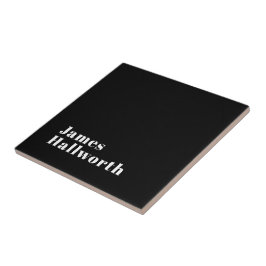 Azulejo De Cerâmica Nome Moderno Retroativo Editável do na moda (ou ou