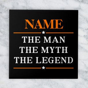 Azulejo De Cerâmica Nome Personalizado O Homem O Mito A Legenda