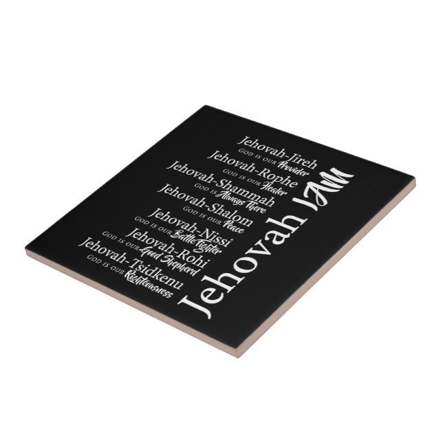 Azulejo De Cerâmica Nomes de Jeová (Lateral)