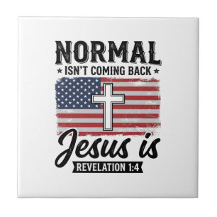 Azulejo De Cerâmica Normal Não Está Voltando Camisa Jesus Revelação_1
