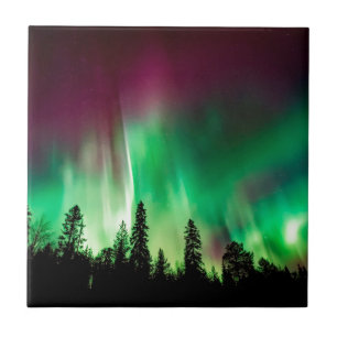 Azulejo De Cerâmica nortes Aurora borealis