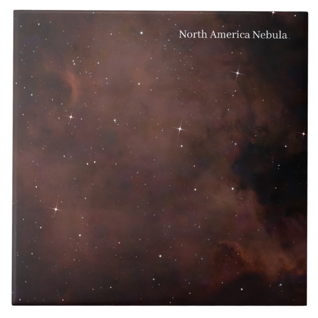 Azulejo De Cerâmica North America Nebula space (Frente)