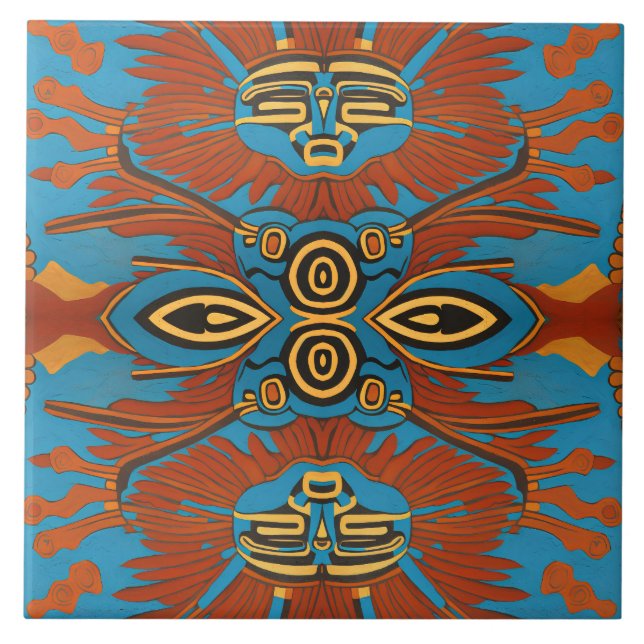 Azulejo De Cerâmica Northwest Native (Frente)