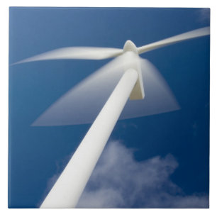 Azulejo De Cerâmica Noruega, Sogn og Fjordane. Moinho de vento em KrÃ.