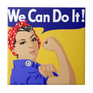 Azulejo De Cerâmica Nós Podemos Fazer Isso! Rosie A Rebitadeira Cartaz