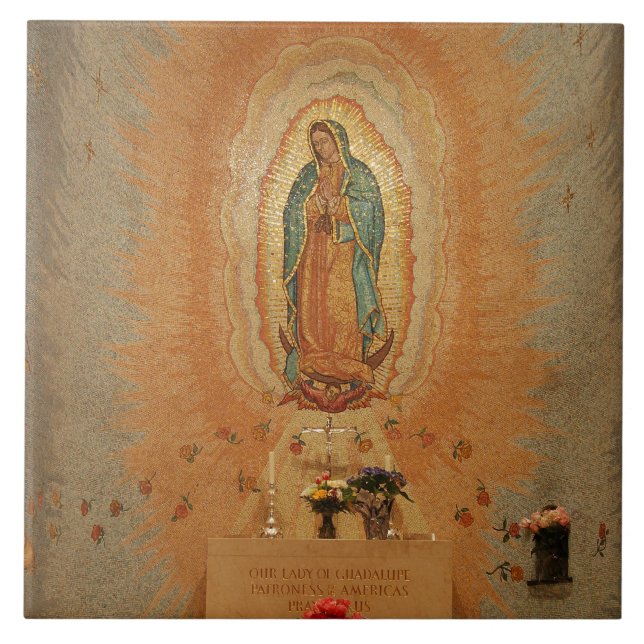 Azulejo De Cerâmica Nossa senhora de Guadalupe (Frente)