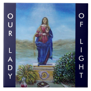 Azulejo De Cerâmica NOSSA SENHORA DE LUZ Madonna de Conceito Imaculado