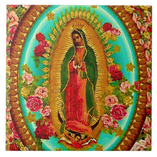 Azulejo De Cerâmica Nossa Senhora Guadalupe Santo Virgem Mexicana Mari