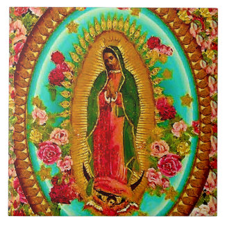 Azulejo De Cerâmica Nossa Senhora Guadalupe Santo Virgem Mexicana Mari