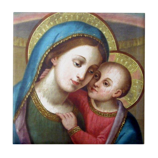 Azulejo De Cerâmica Nossa Senhora Refúgio dos Pecadores (Frente)