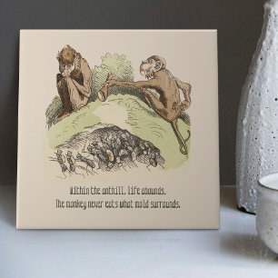 Azulejo De Cerâmica Nostalgia Wilhelm Busch Vintage Humorous Rhyme