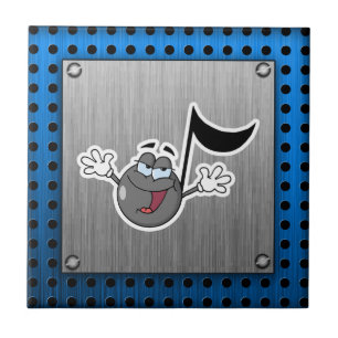 Azulejo De Cerâmica Nota da música dos desenhos animados