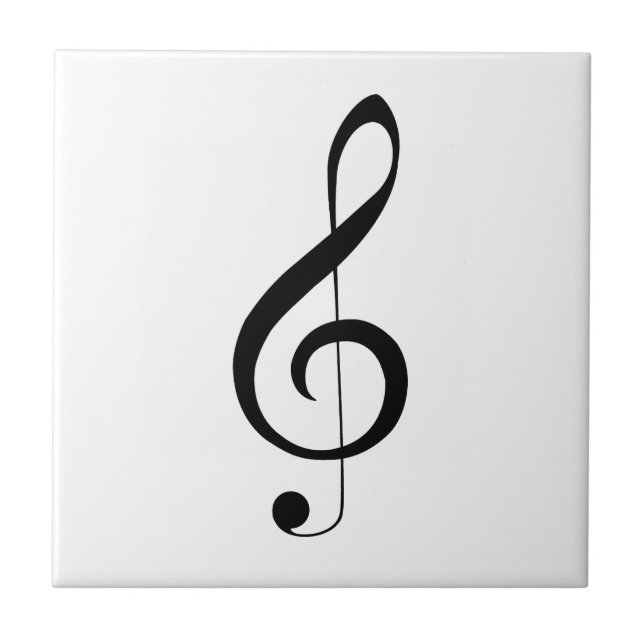 Azulejo De Cerâmica Nota Musical de Limpeza Tripla, (Frente)