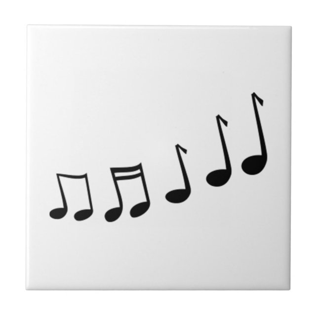 Azulejo De Cerâmica Notas musicais (Frente)