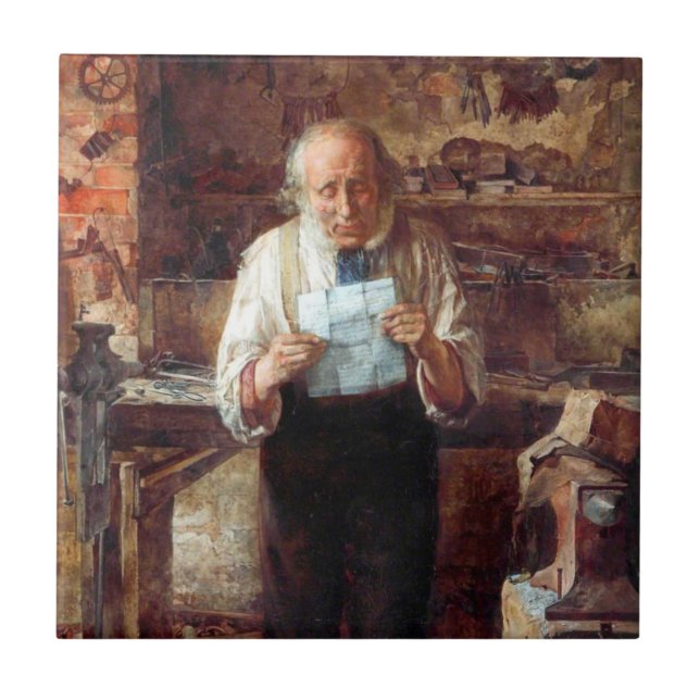 Azulejo De Cerâmica Notícias do Meu Lado (por James Campbell) (Frente)