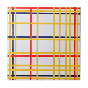 Azulejo De Cerâmica Nova Iorque do Piet Mondrian, Digitalmente Avançad