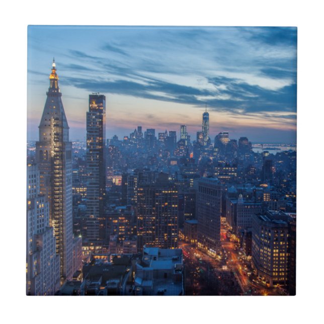 Azulejo De Cerâmica Nova Iorque, NY, EUA (Frente)