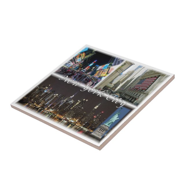 Azulejo De Cerâmica Nova Iorque zUS055, Mosaico, América, (Lateral)