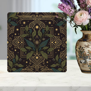 Azulejo De Cerâmica Novo Floral Botânico Arte Nova Cerâmica Escura Ti