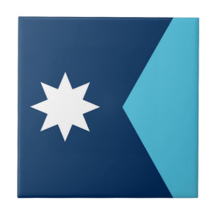 Azulejo De Cerâmica novo símbolo da bandeira do estado de Minnesota EU