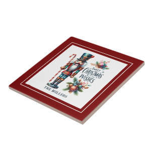 Azulejo De Cerâmica Noz-cracker festivo de Natal