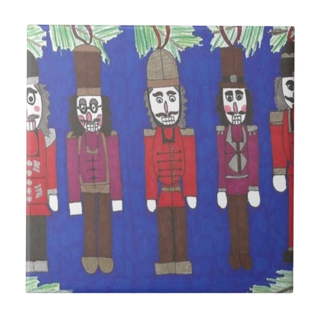 Azulejo De Cerâmica Nozes de Natal (Frente)