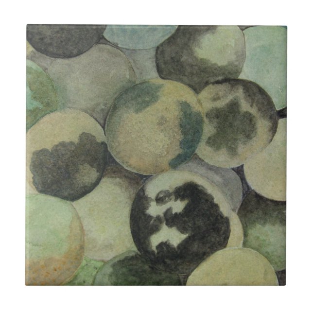 Azulejo De Cerâmica Nozes Negras (Frente)