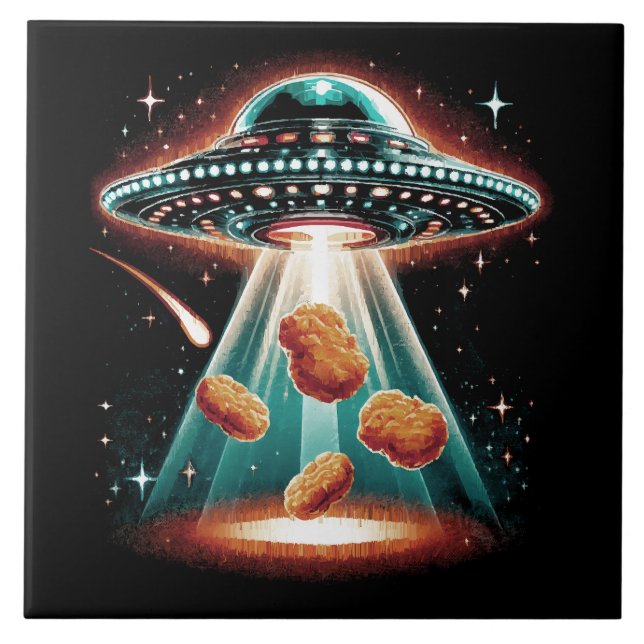 Azulejo De Cerâmica Nugget de Frango Crocante (Frente)