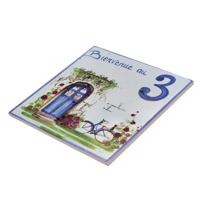 Azulejo De Cerâmica Número 3. (Lateral)