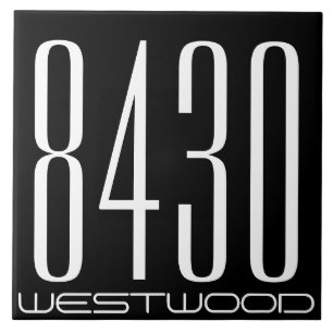 Azulejo De Cerâmica Número da casa com rua