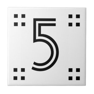 Azulejo De Cerâmica Número da Casa - Deco da Arte