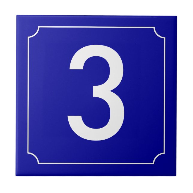 Azulejo De Cerâmica Número da Casa Francesa (Frente)