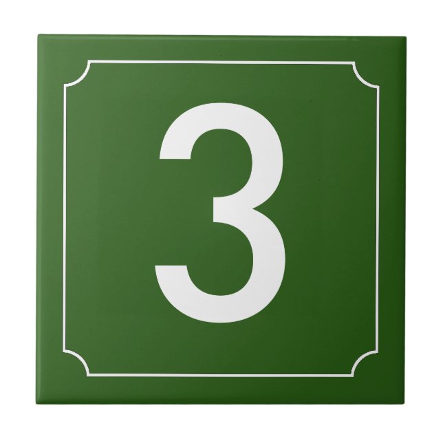 Azulejo De Cerâmica Número da Casa Francesa (Frente)